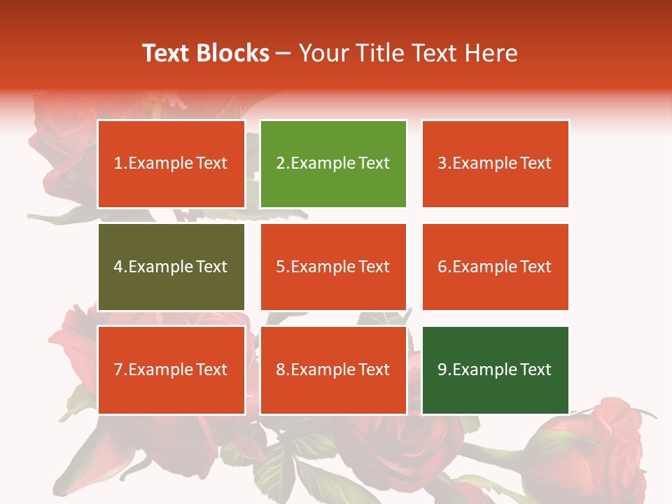 Summer Bunches Plant PowerPoint Template