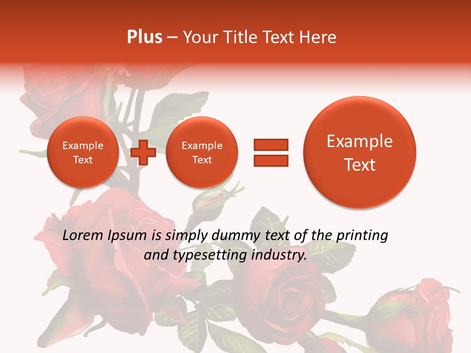 Summer Bunches Plant PowerPoint Template