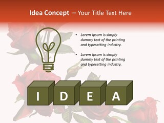 Summer Bunches Plant PowerPoint Template