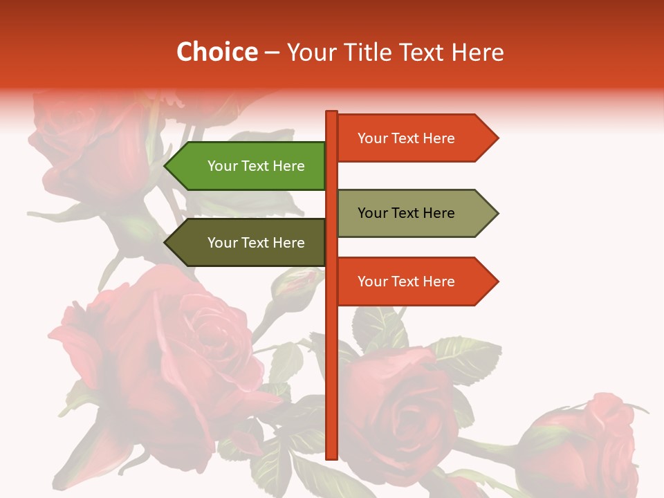 Summer Bunches Plant PowerPoint Template
