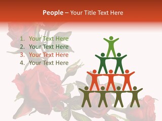 Summer Bunches Plant PowerPoint Template