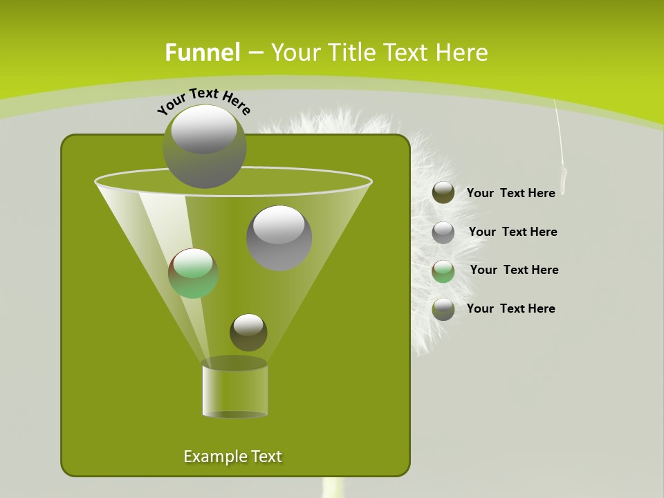Flug Pusteblume Allergie PowerPoint Template