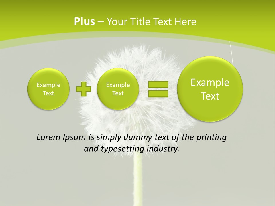 Flug Pusteblume Allergie PowerPoint Template