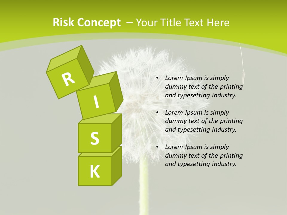 Flug Pusteblume Allergie PowerPoint Template