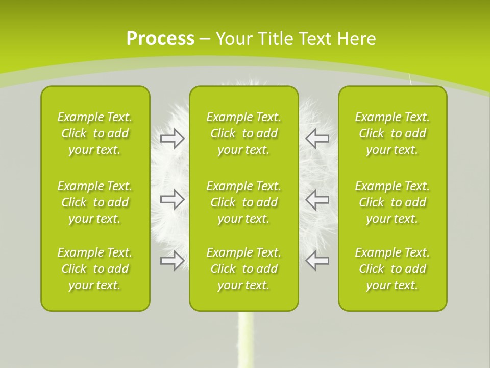 Flug Pusteblume Allergie PowerPoint Template