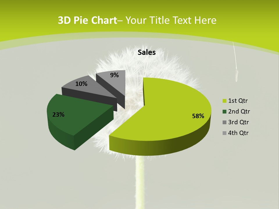 Flug Pusteblume Allergie PowerPoint Template