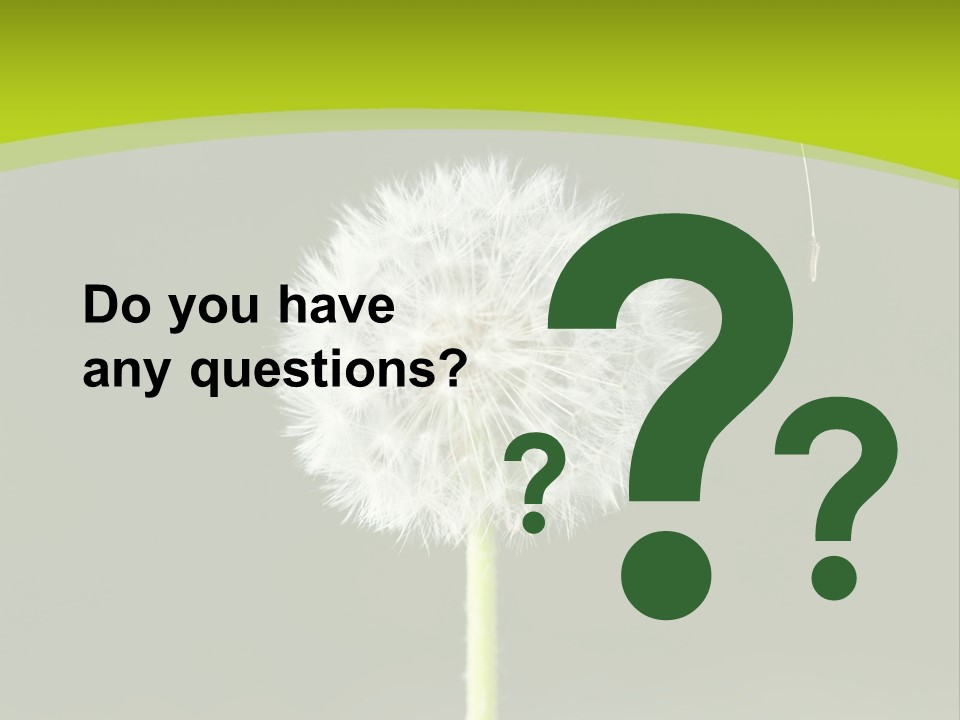 Flug Pusteblume Allergie PowerPoint Template