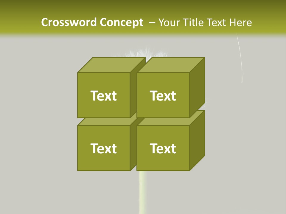 Pusteblume Wachsen Samen PowerPoint Template