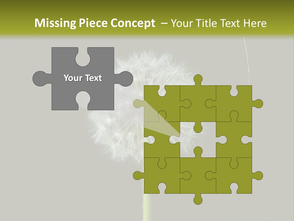 Pusteblume Wachsen Samen PowerPoint Template