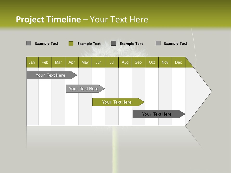 Pusteblume Wachsen Samen PowerPoint Template