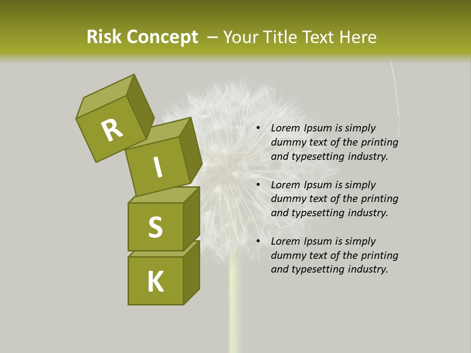 Pusteblume Wachsen Samen PowerPoint Template