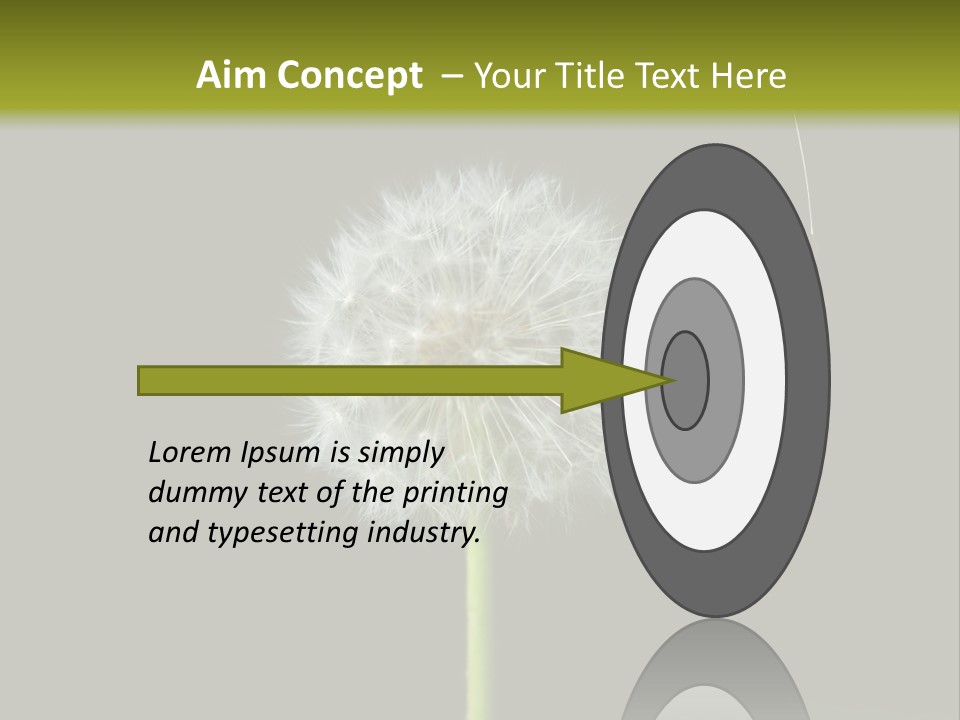 Pusteblume Wachsen Samen PowerPoint Template