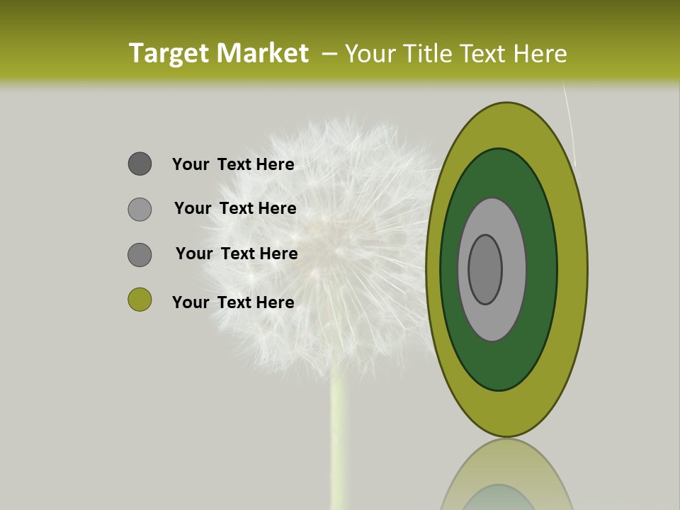 Pusteblume Wachsen Samen PowerPoint Template