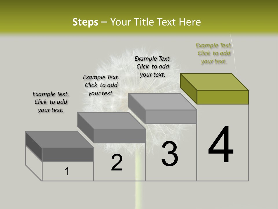 Pusteblume Wachsen Samen PowerPoint Template