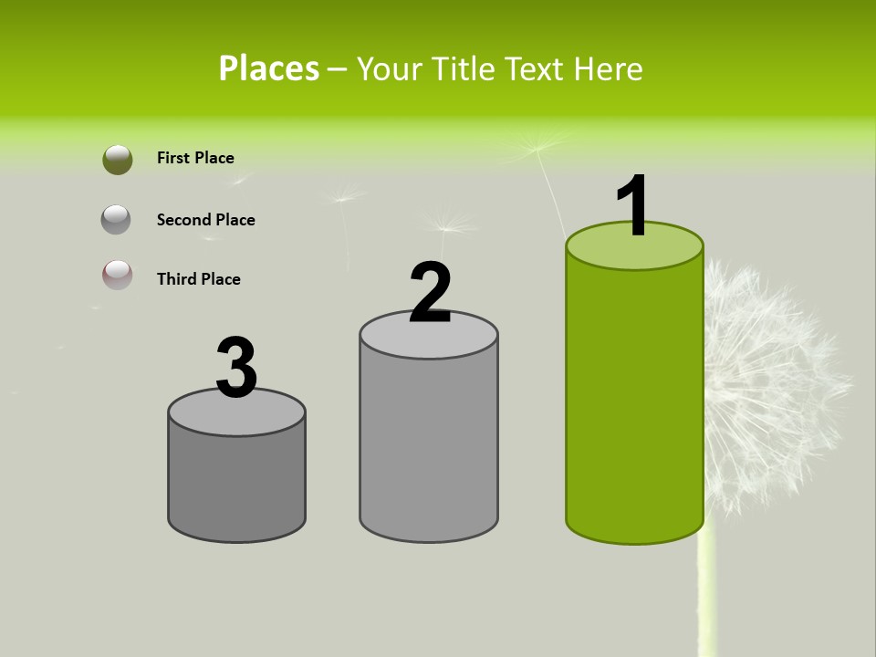 Wehen Pusteblume Blume PowerPoint Template