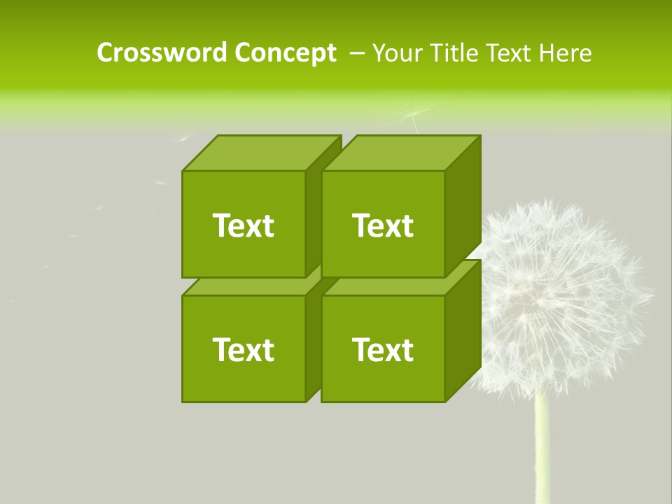 Wehen Pusteblume Blume PowerPoint Template