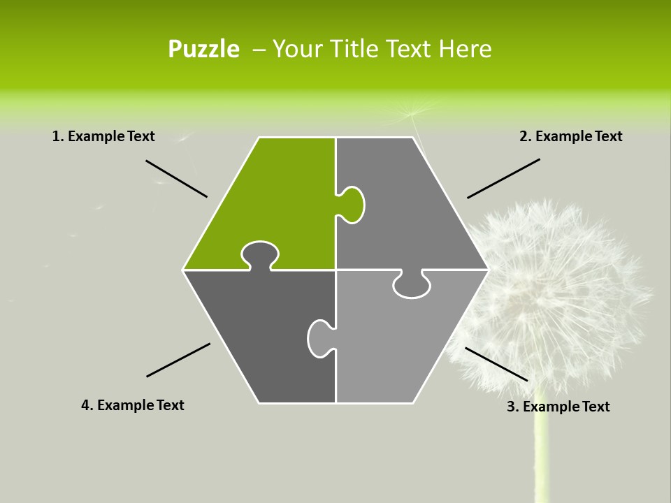 Wehen Pusteblume Blume PowerPoint Template