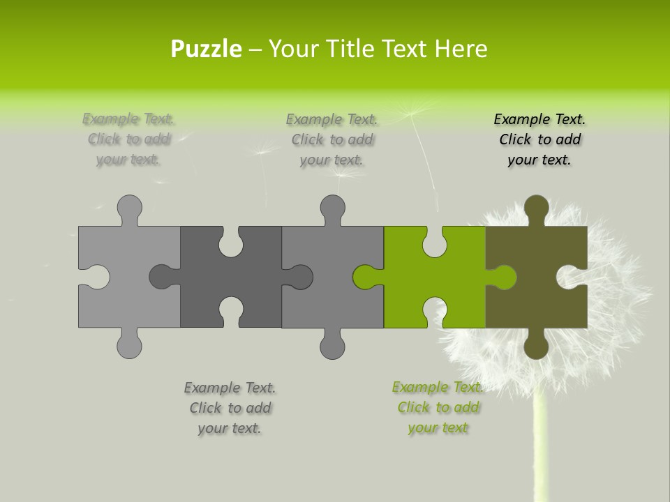 Wehen Pusteblume Blume PowerPoint Template