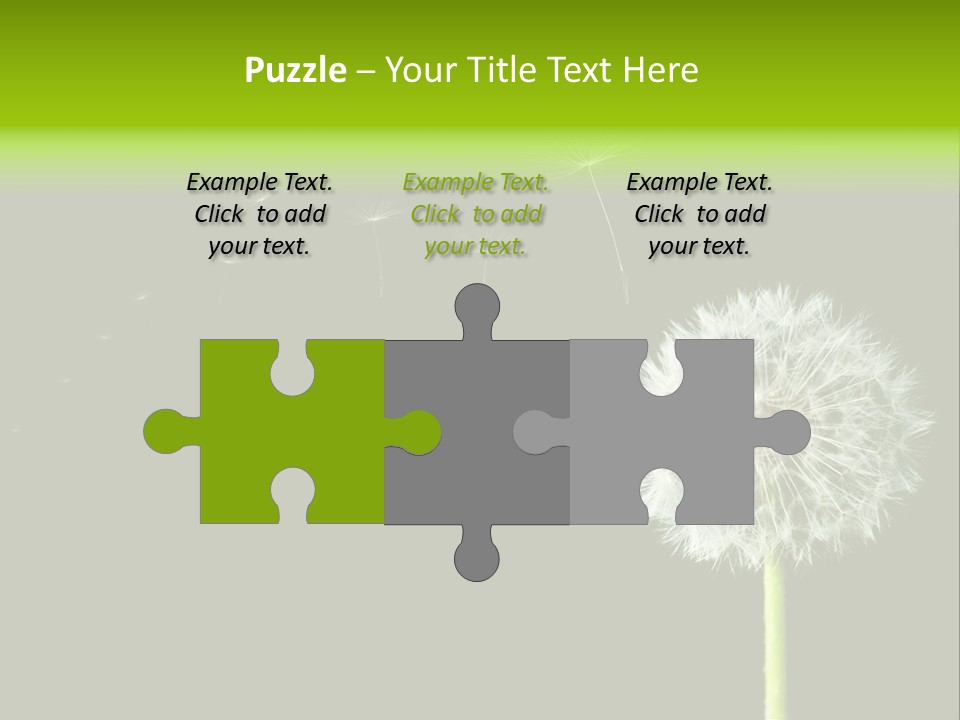 Wehen Pusteblume Blume PowerPoint Template