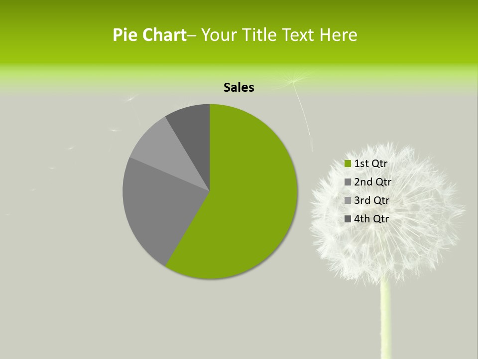 Wehen Pusteblume Blume PowerPoint Template