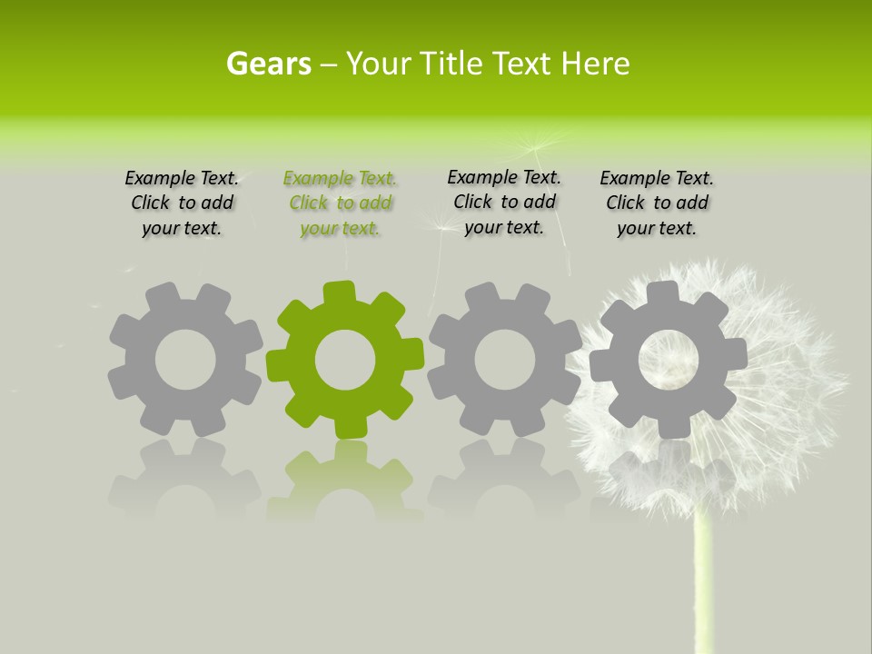 Wehen Pusteblume Blume PowerPoint Template