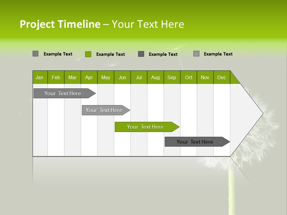 Wehen Pusteblume Blume PowerPoint Template