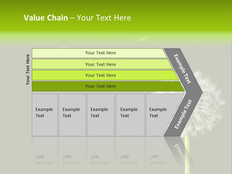 Wehen Pusteblume Blume PowerPoint Template