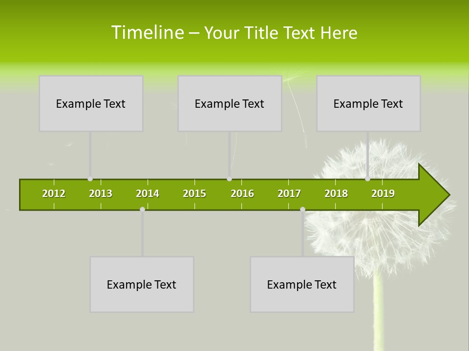 Wehen Pusteblume Blume PowerPoint Template