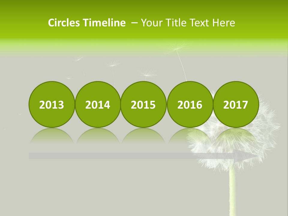 Wehen Pusteblume Blume PowerPoint Template