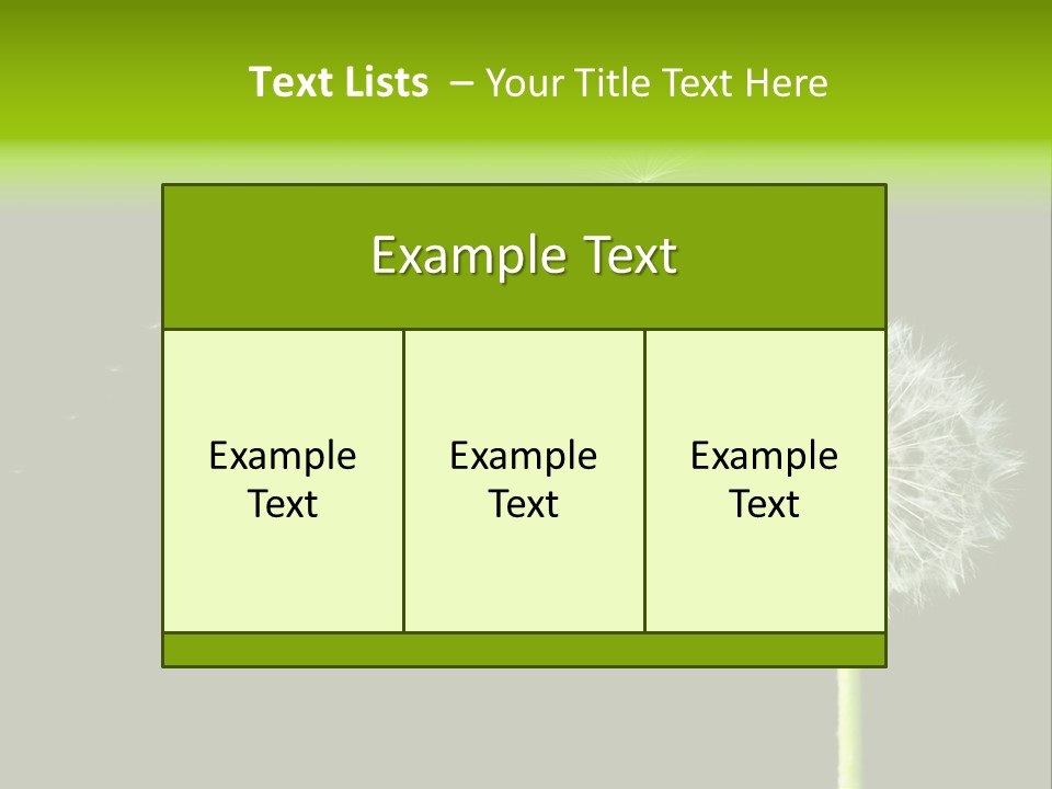 Wehen Pusteblume Blume PowerPoint Template