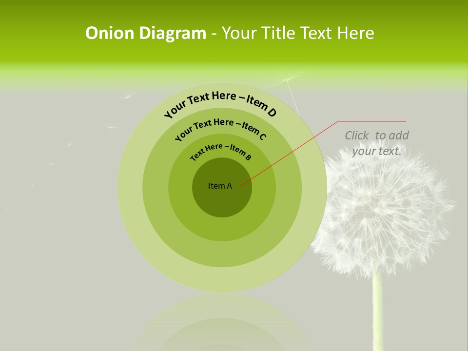 Wehen Pusteblume Blume PowerPoint Template