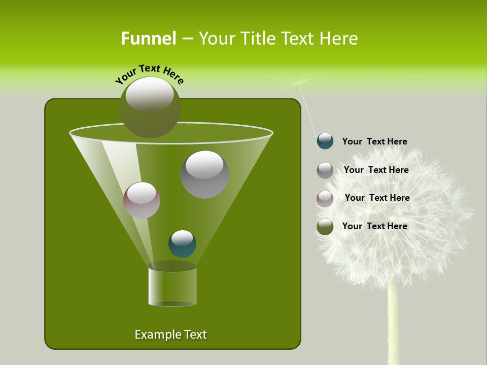 Wehen Pusteblume Blume PowerPoint Template