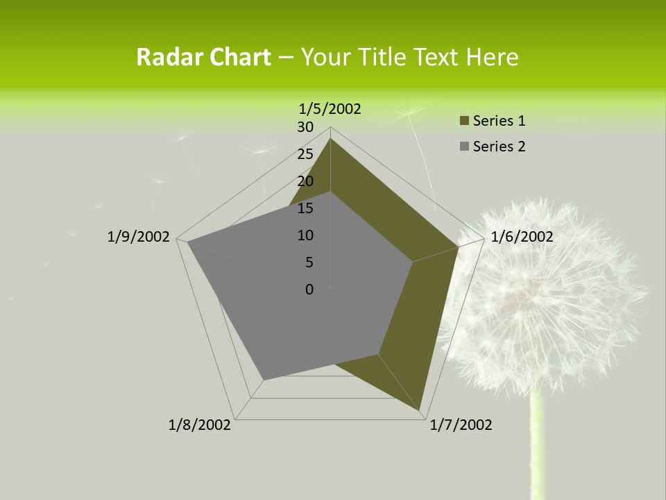 Wehen Pusteblume Blume PowerPoint Template