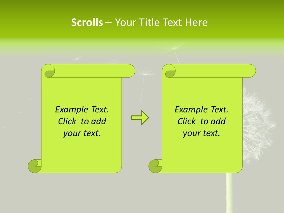 Wehen Pusteblume Blume PowerPoint Template