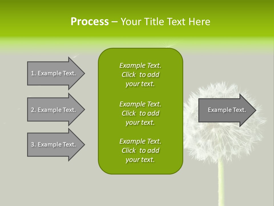 Wehen Pusteblume Blume PowerPoint Template