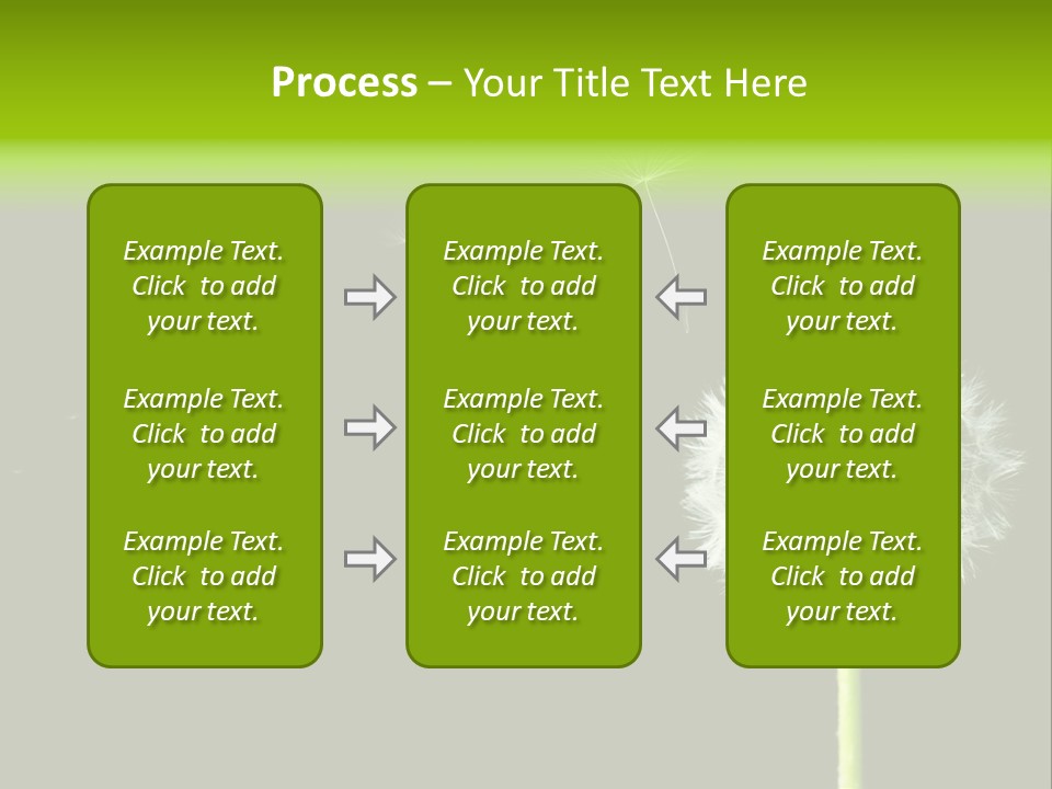 Wehen Pusteblume Blume PowerPoint Template
