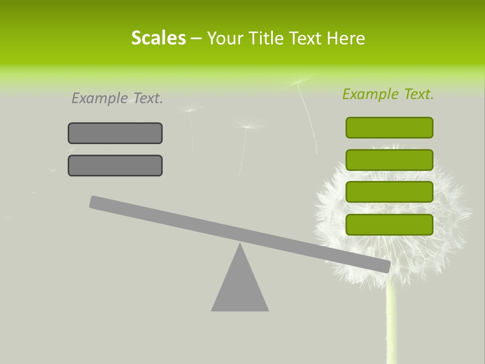 Wehen Pusteblume Blume PowerPoint Template