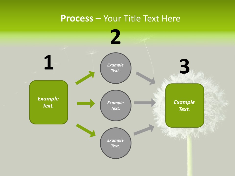 Wehen Pusteblume Blume PowerPoint Template