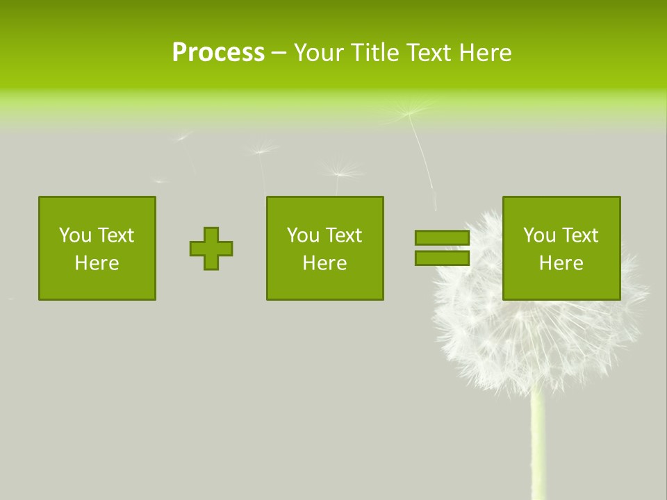 Wehen Pusteblume Blume PowerPoint Template