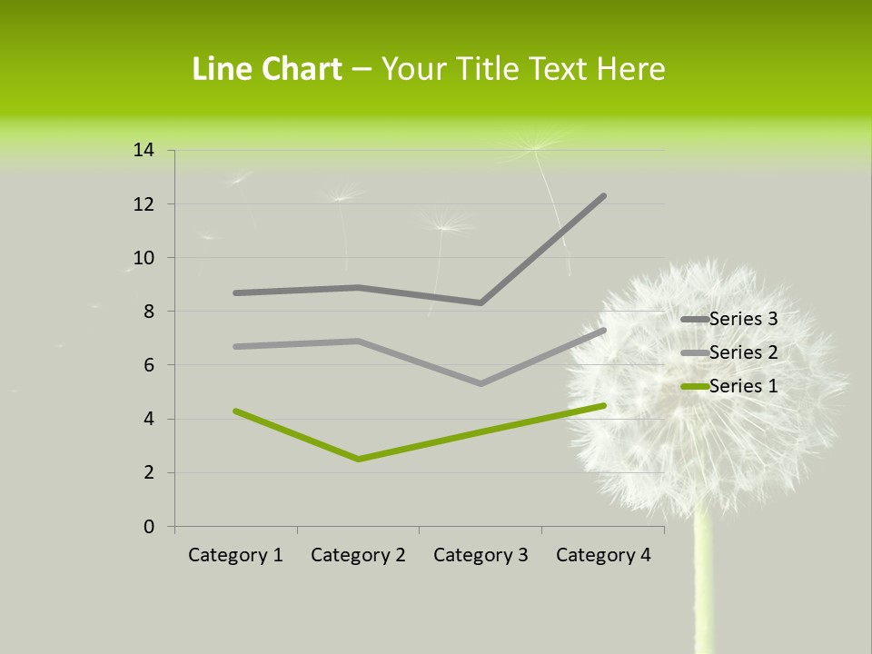Wehen Pusteblume Blume PowerPoint Template