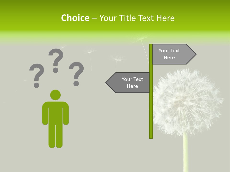 Wehen Pusteblume Blume PowerPoint Template