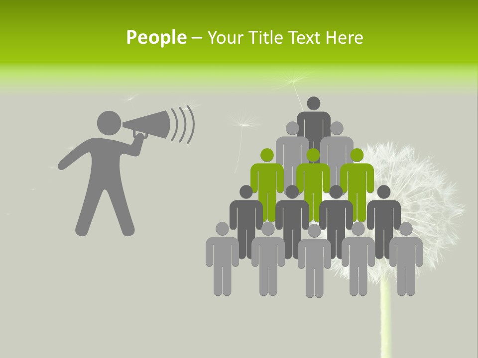 Wehen Pusteblume Blume PowerPoint Template