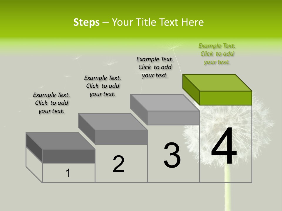 Wehen Pusteblume Blume PowerPoint Template