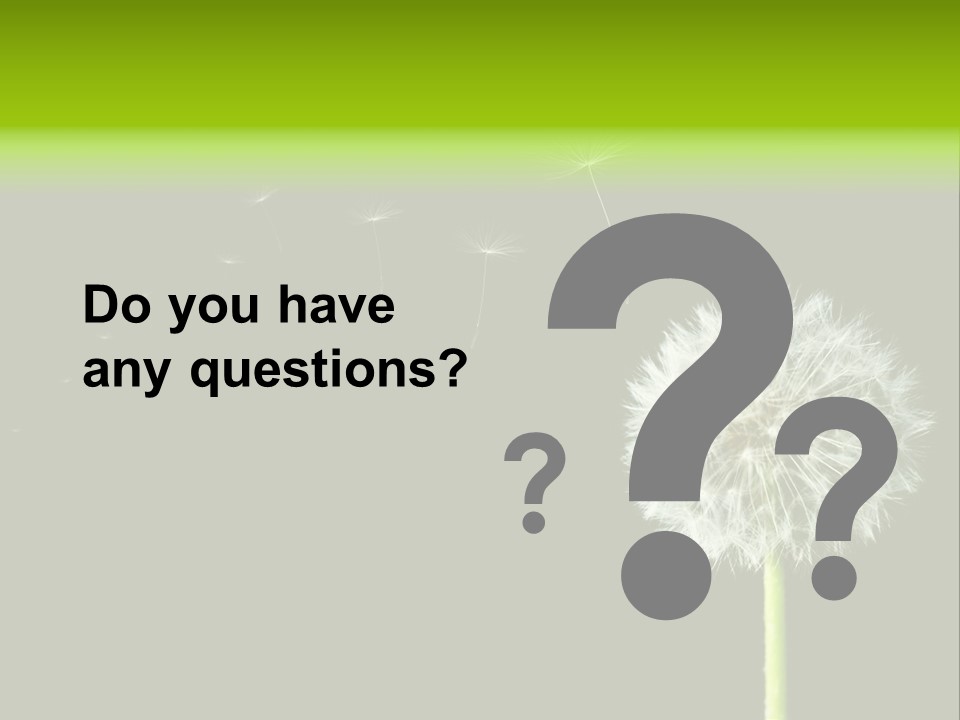 Wehen Pusteblume Blume PowerPoint Template