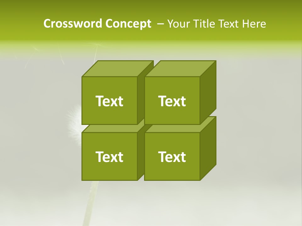 Pollenflug Pusteblume Sommer PowerPoint Template