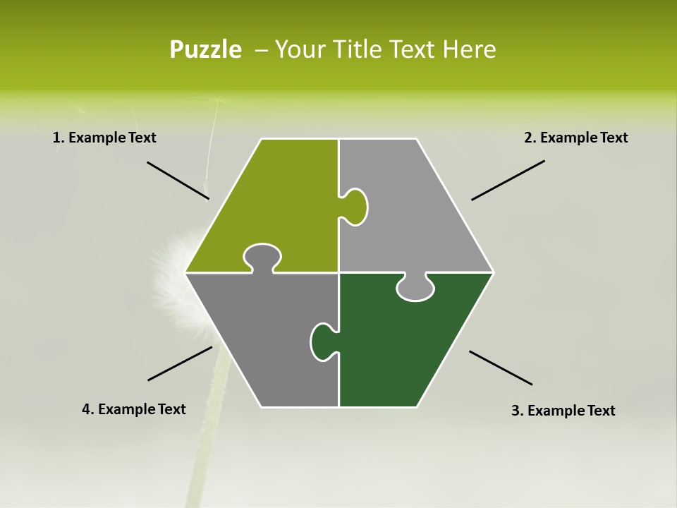 Pollenflug Pusteblume Sommer PowerPoint Template