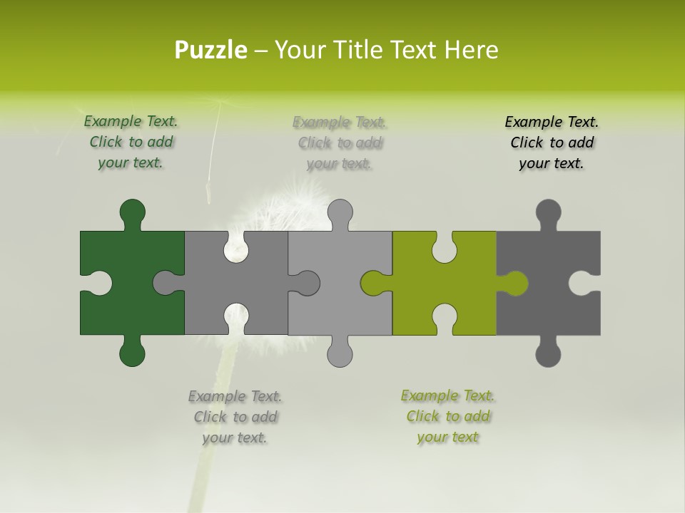 Pollenflug Pusteblume Sommer PowerPoint Template