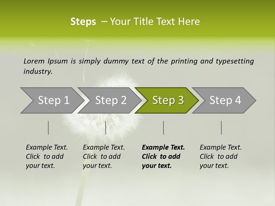 Pollenflug Pusteblume Sommer PowerPoint Template