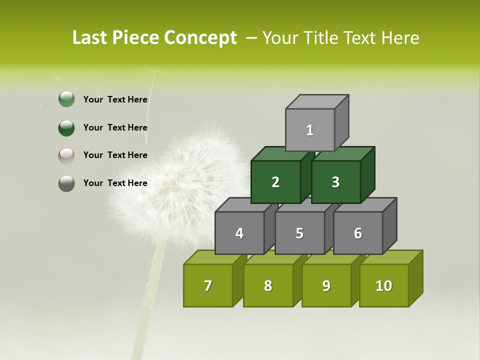 Pollenflug Pusteblume Sommer PowerPoint Template