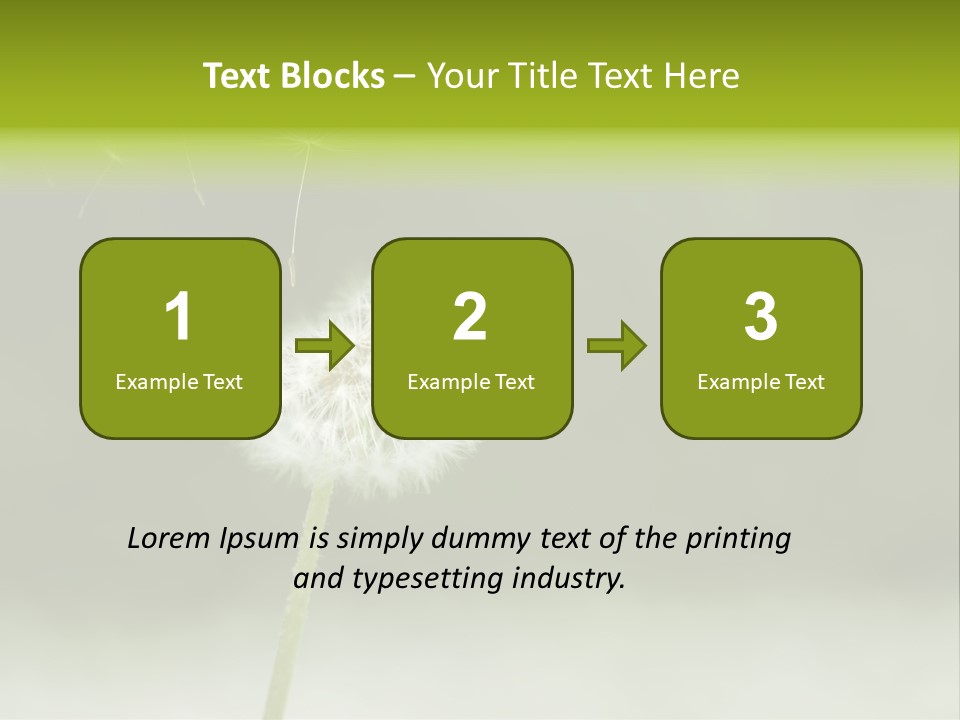 Pollenflug Pusteblume Sommer PowerPoint Template